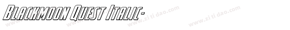 Blackmoon Quest Italic字体转换